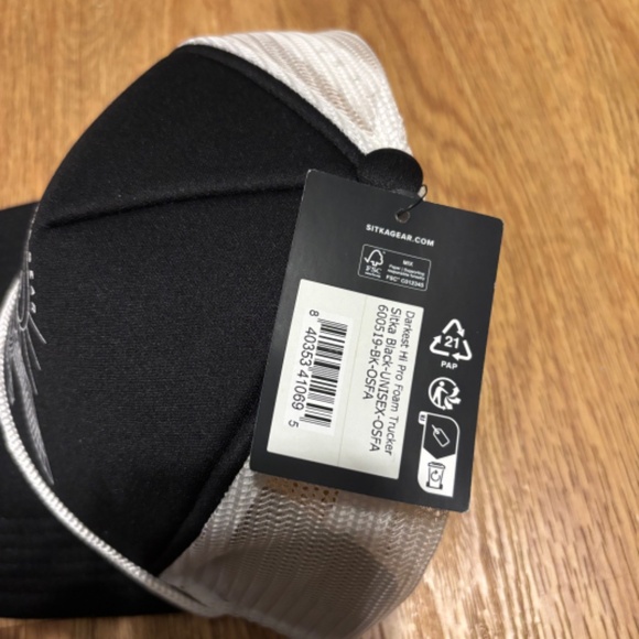 NWT Sitka Gear Darkest Hi Foam Trucker Rope Hat Duck Waterfowl - Picture 5 of 5